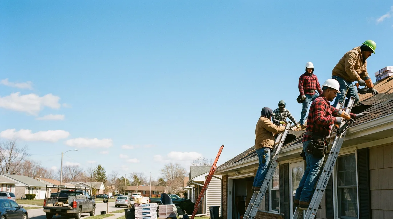 Roofing in Sandoval, IL near me